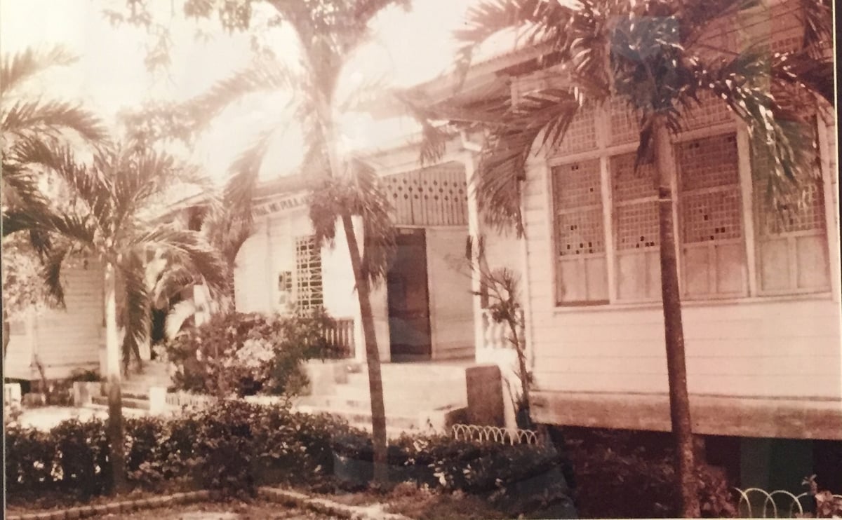 The school before demolition.
